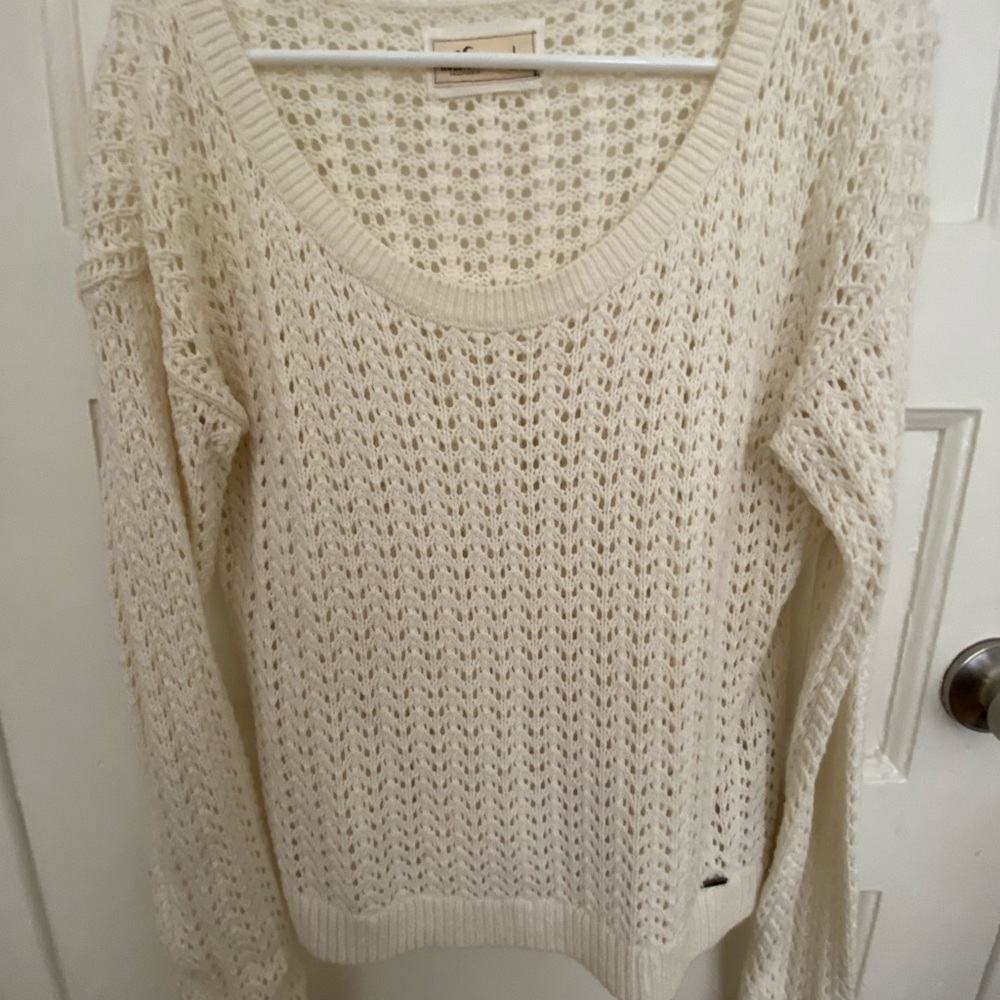 Hollister Cream Sweater